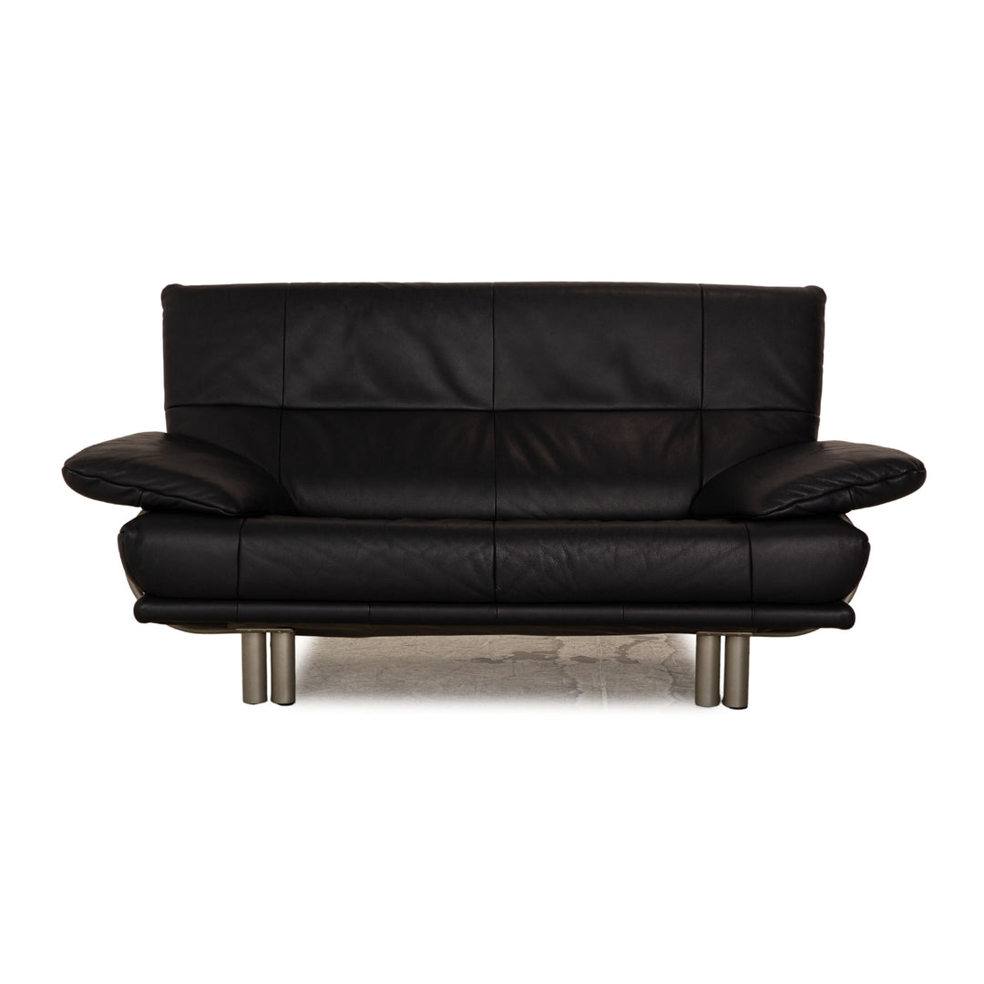 Rolf Benz BMP 418 Canapé deux places en cuir bleu foncé