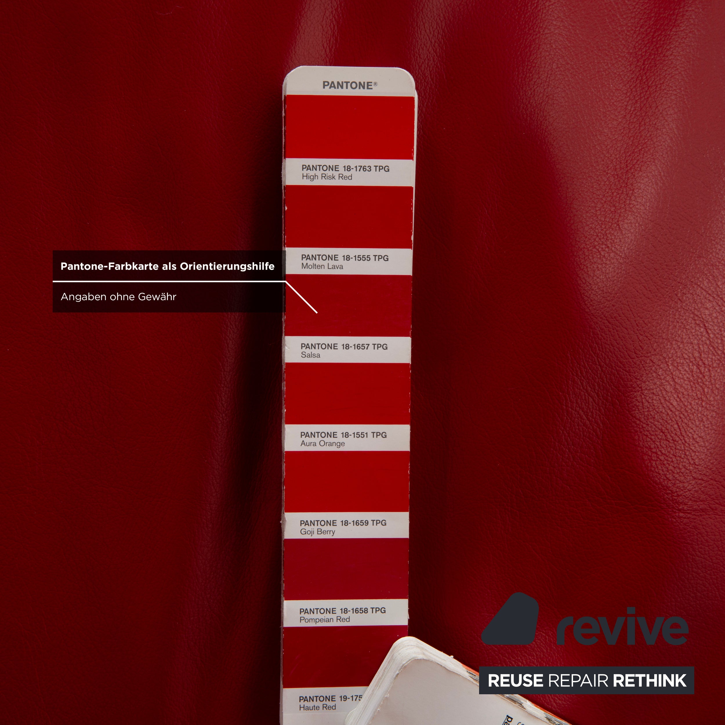 Rolf Benz BMP 418 Leder Zweisitzer Rot Sofa Couch