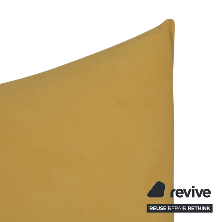 Ensemble de fauteuils Rolf Benz BMP 418, pouf inclus, tissu jaune, retapissé