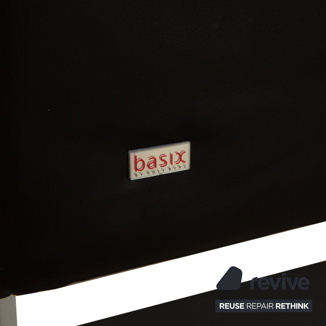 Rolf Benz BMP 622 Leder Zweisitzer Schwarz Sofa Couch