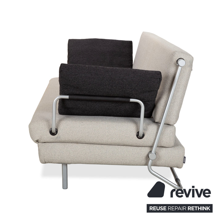 Rolf Benz BMP Stoff Zweisitzer Schlafsofa Grau Sofa Couch manuelle Schlaffunktion