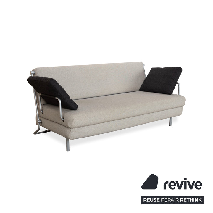 Rolf Benz BMP Stoff Zweisitzer Schlafsofa Grau Sofa Couch manuelle Schlaffunktion