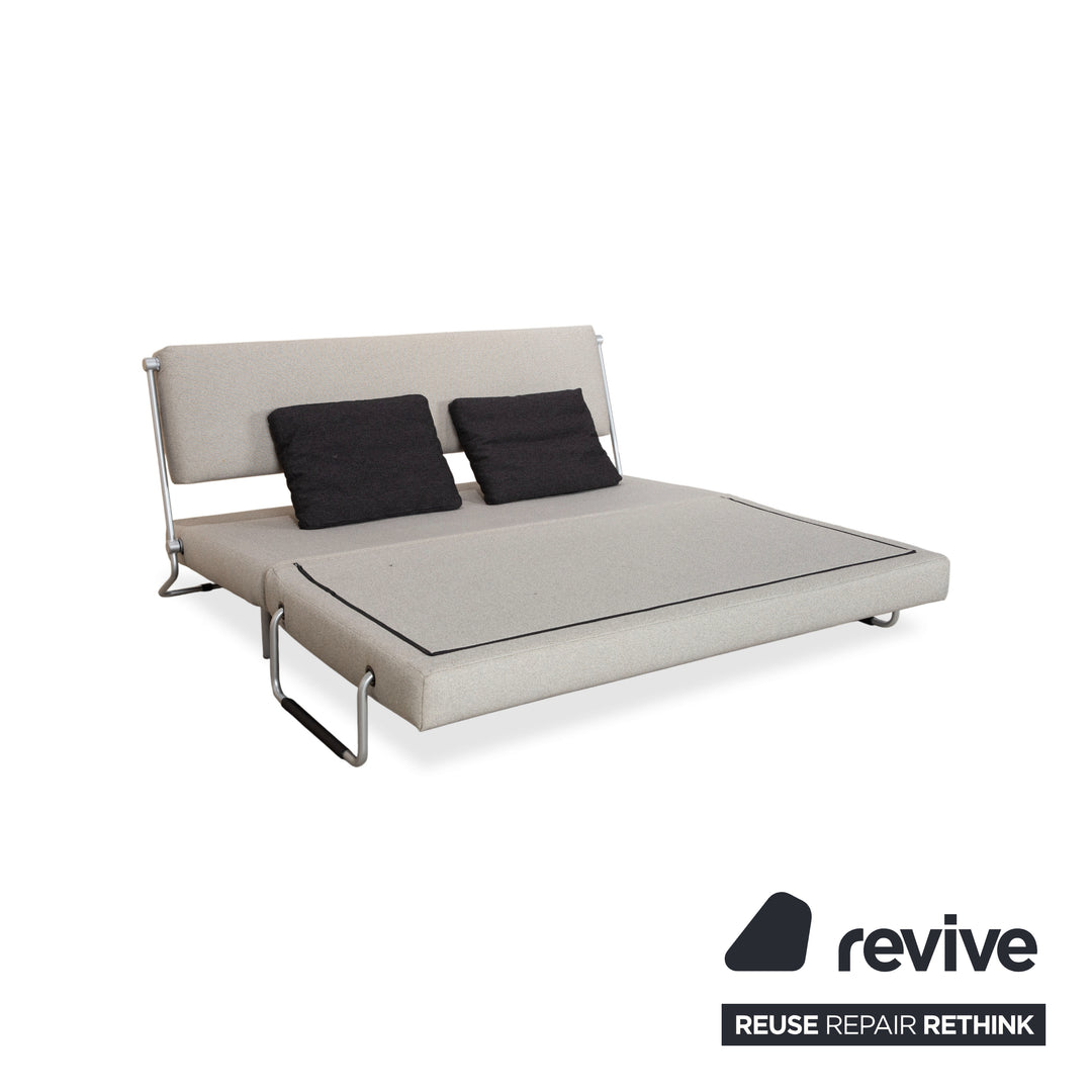 Rolf Benz BMP Stoff Zweisitzer Schlafsofa Grau Sofa Couch manuelle Schlaffunktion