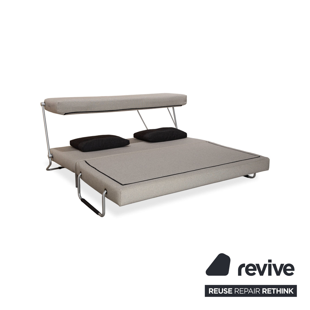 Rolf Benz BMP Stoff Zweisitzer Schlafsofa Grau Sofa Couch manuelle Schlaffunktion