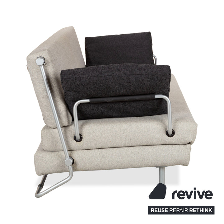 Rolf Benz BMP Stoff Zweisitzer Schlafsofa Grau Sofa Couch manuelle Schlaffunktion