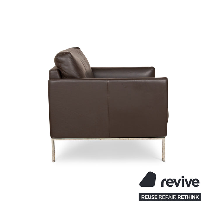 Rolf Benz Cara Fauteuil En Cuir Marron