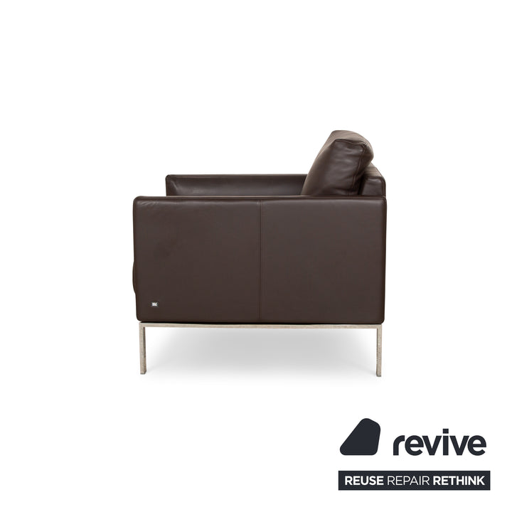 Rolf Benz Cara Fauteuil En Cuir Marron