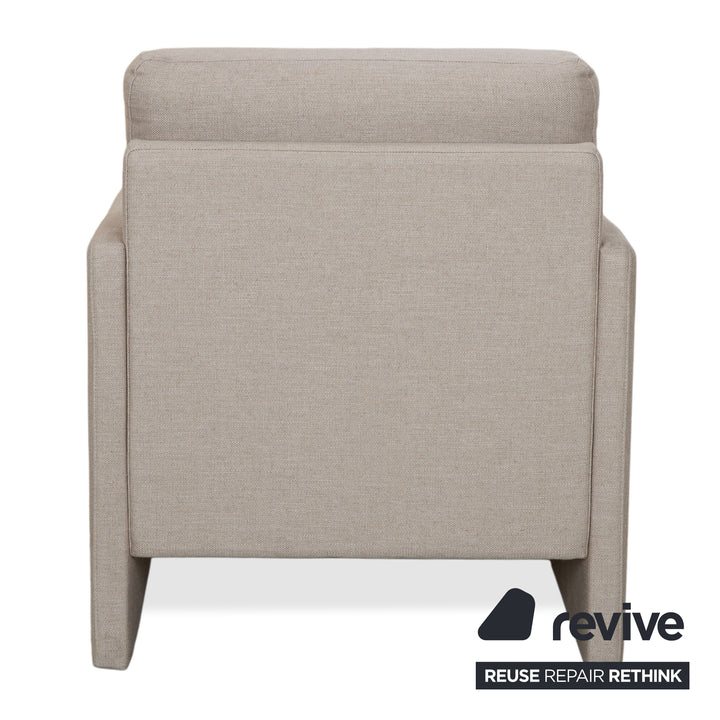 Rolf Benz Cara Stoff Sessel Grau Beige