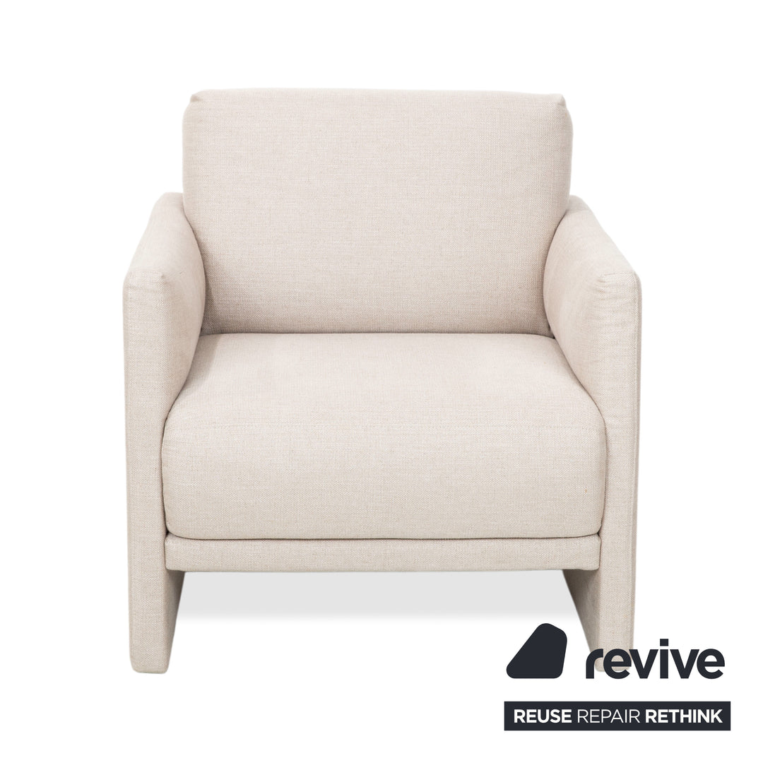 Rolf Benz Cara Stoff Sessel Grau Beige
