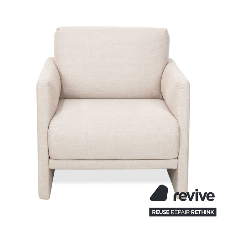 Rolf Benz Cara Stoff Sessel Grau Beige