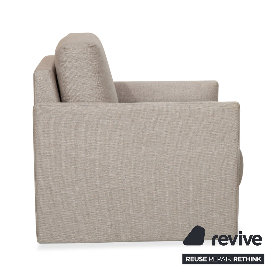 Rolf Benz Cara Stoff Sessel Grau Beige