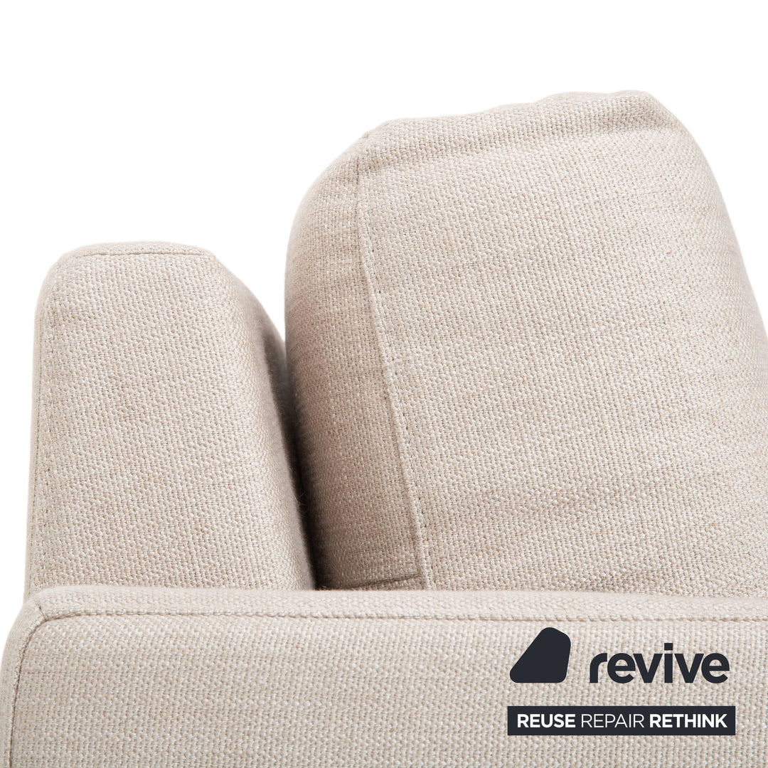Rolf Benz Cara Stoff Sessel Grau Beige