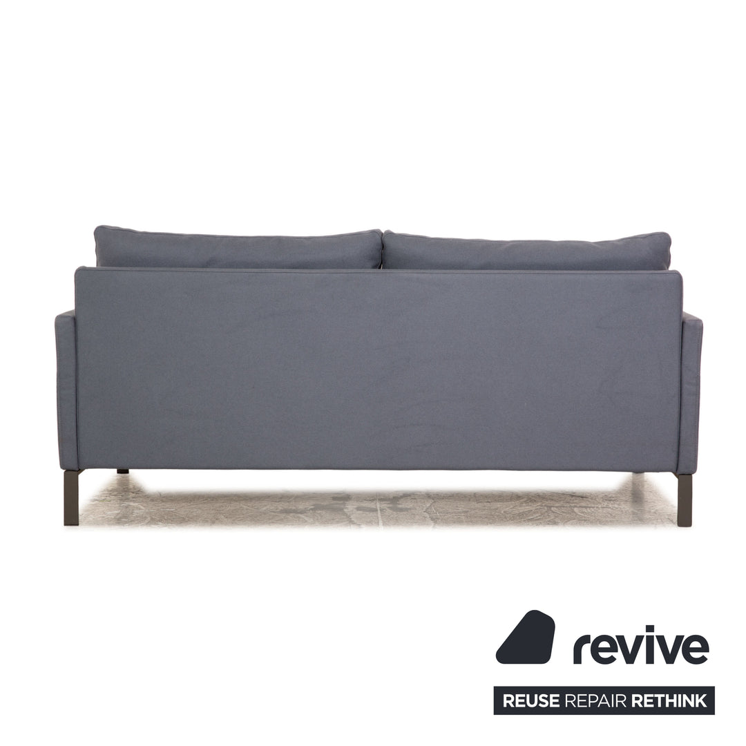 Rolf Benz Cara Stoff Zweisitzer Blau Grau Sofa Couch manuelle Funktion
