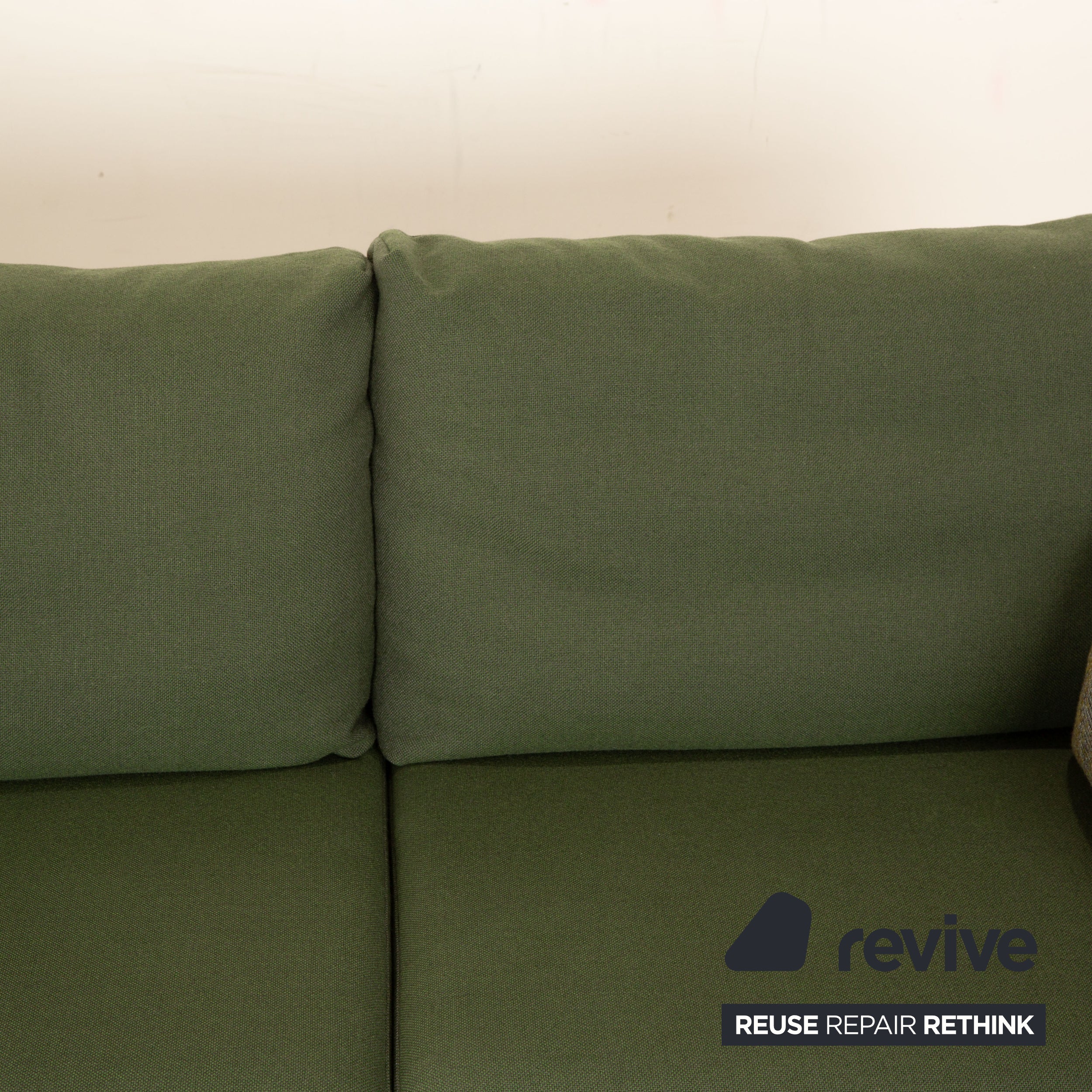 Rolf Benz Cara Stoff Zweisitzer Grün manuelle Funktion Sofa Couch