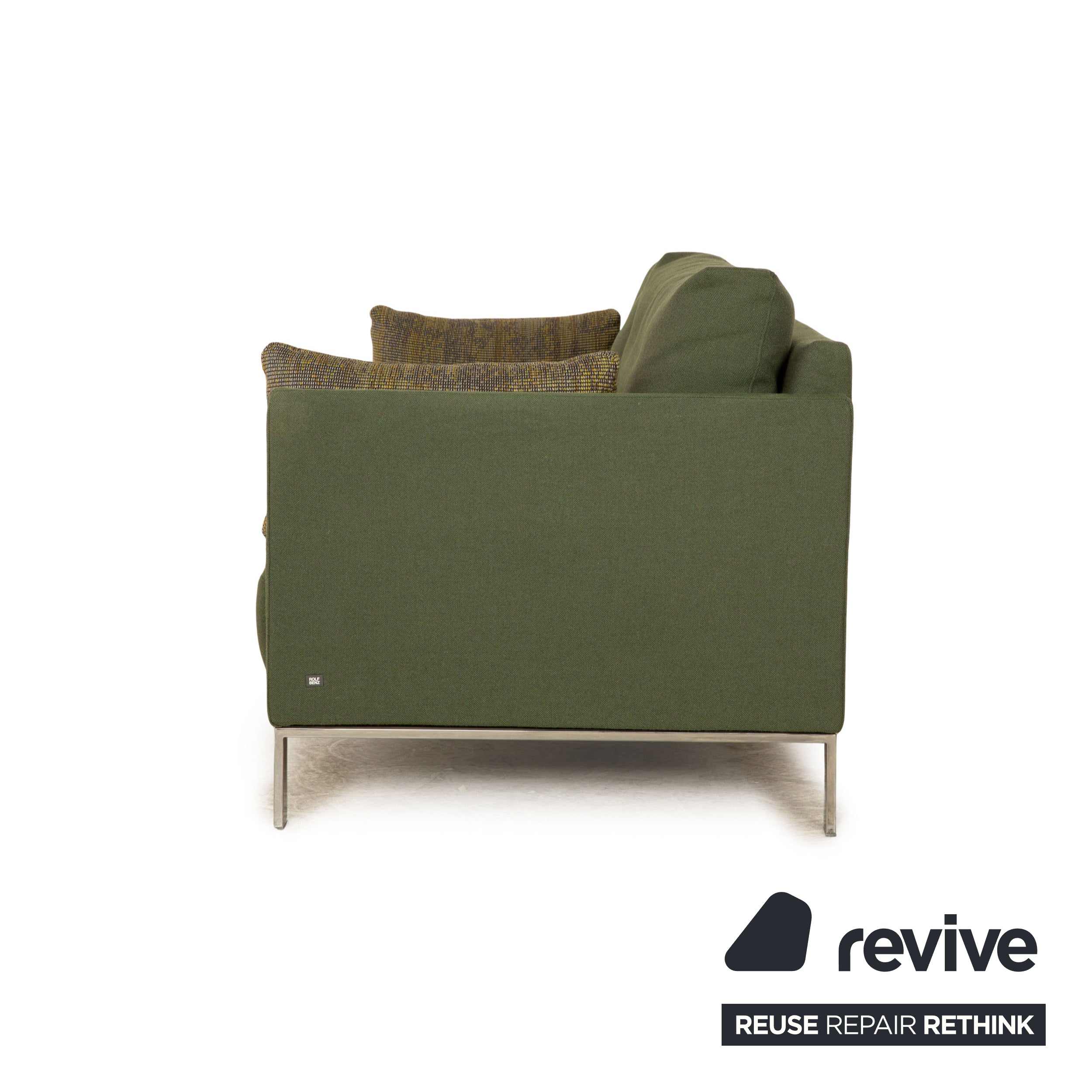 Rolf Benz Cara Stoff Zweisitzer Grün manuelle Funktion Sofa Couch