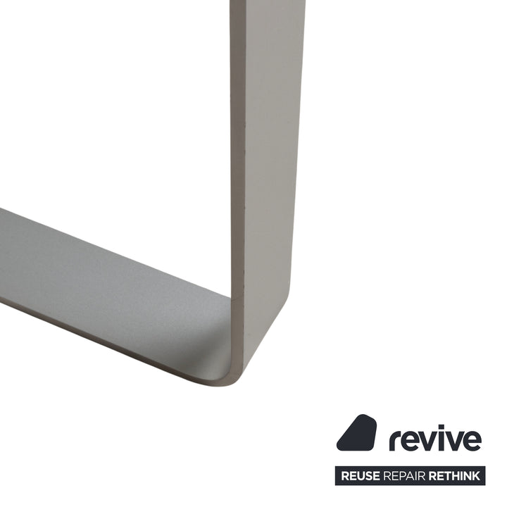 Rolf Benz Couchtisch Glastisch Glas Chrom Silber Grau