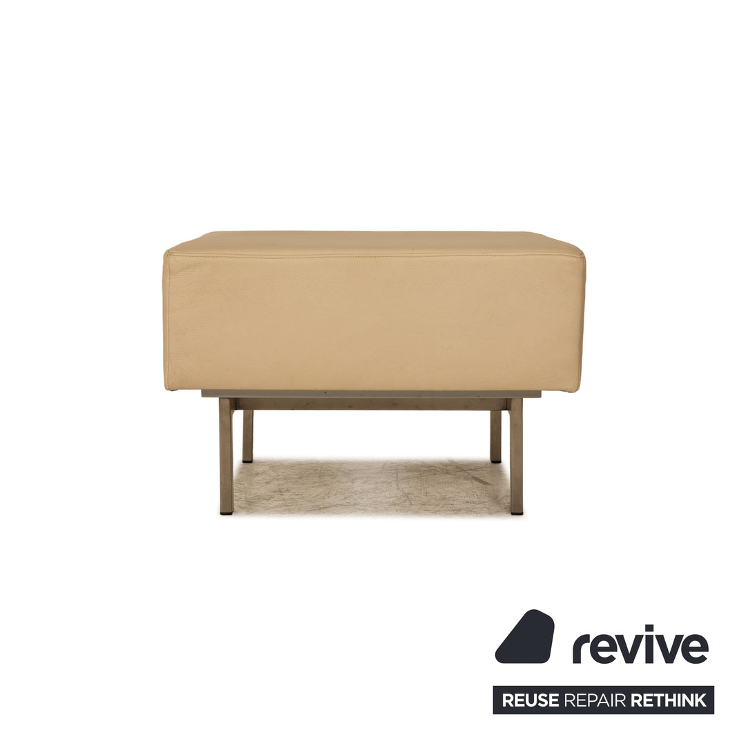 Rolf Benz Dono 6100 corner sofa leather cream sofa couch recamier right