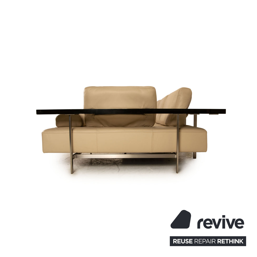 Rolf Benz Dono 6100 corner sofa leather cream sofa couch recamier right