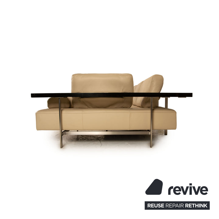 Rolf Benz Dono 6100 corner sofa leather cream sofa couch recamier right