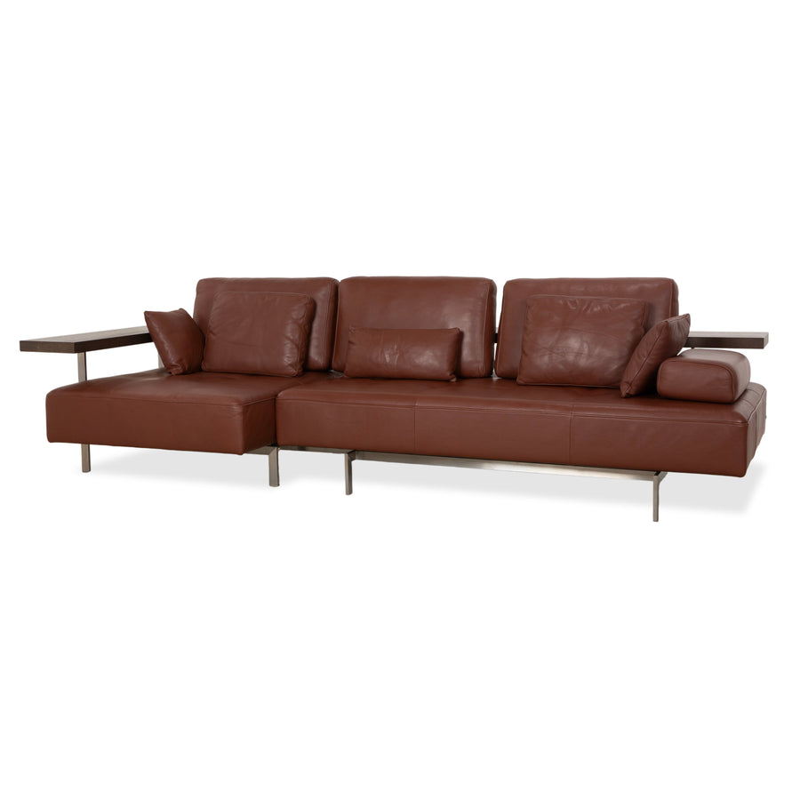 Rolf Benz Dono 6100 Leder Dreisitzer Braun Cognac Kastanie Sofa Couch