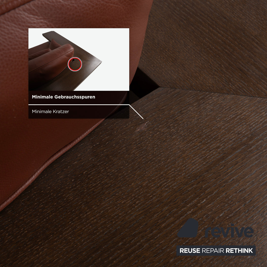 Rolf Benz Dono 6100 Leder Dreisitzer Braun Cognac Kastanie Sofa Couch
