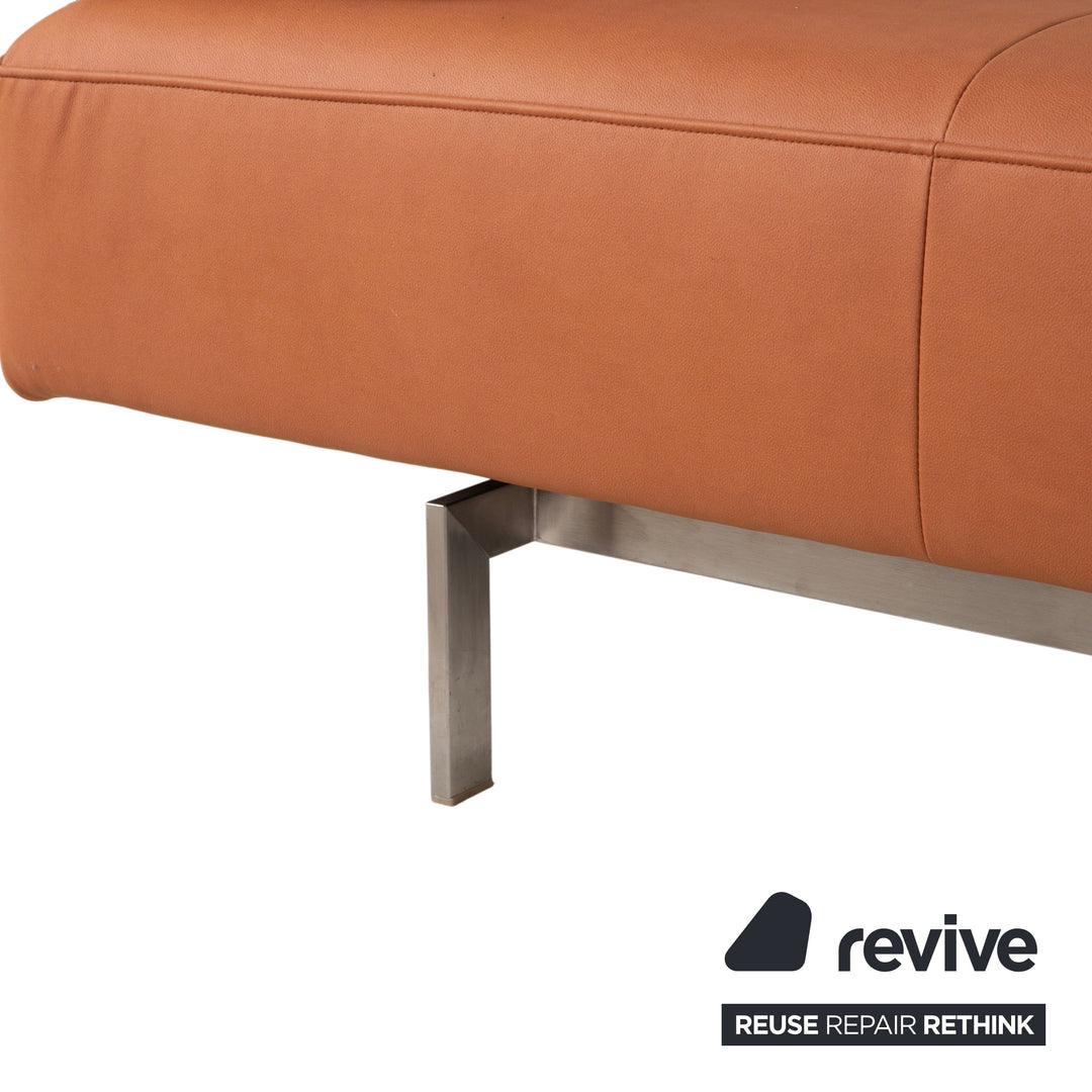Rolf Benz Dono 6100 Leder Ecksofa Orange Terrakotta Sofa Couch
