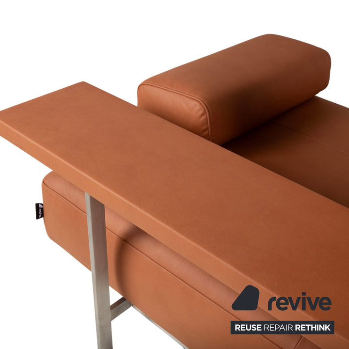 Rolf Benz Dono 6100 Leder Ecksofa Orange Terrakotta Sofa Couch