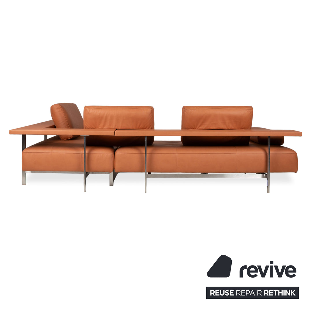 Rolf Benz Dono 6100 Leder Ecksofa Orange Terrakotta Sofa Couch