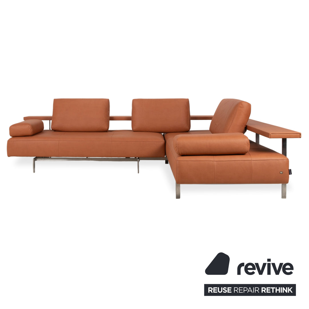 Rolf Benz Dono 6100 Leder Ecksofa Orange Terrakotta Sofa Couch