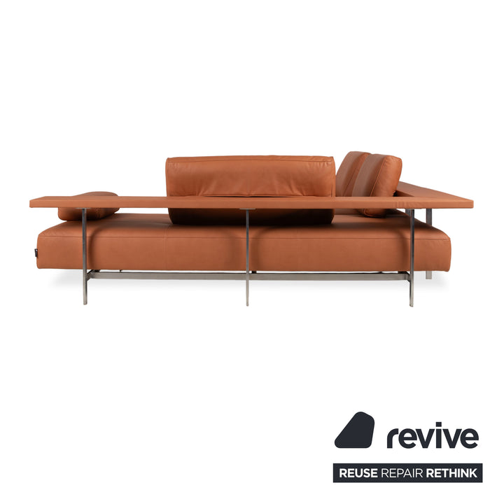 Rolf Benz Dono 6100 Leder Ecksofa Orange Terrakotta Sofa Couch