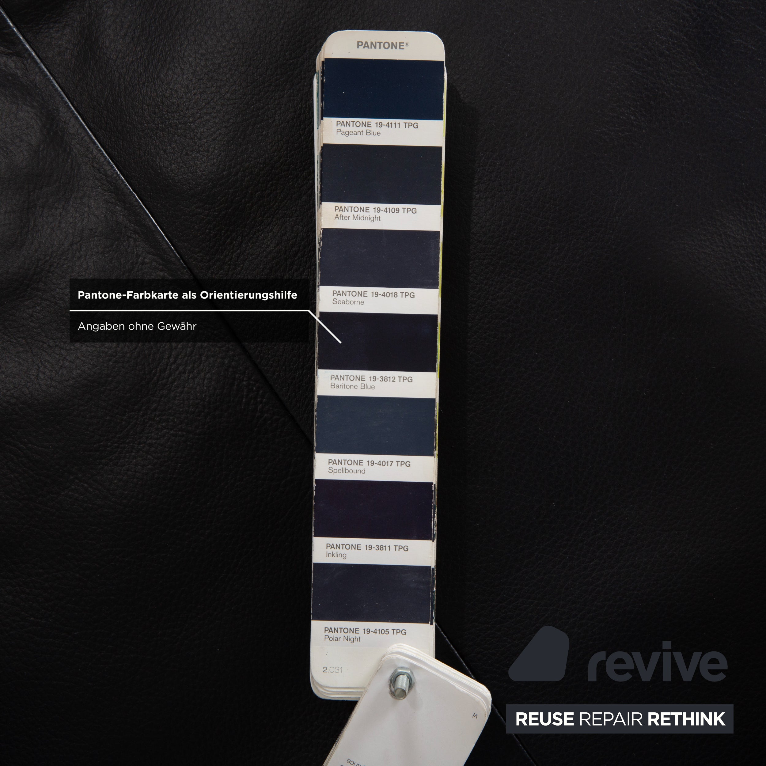 Rolf Benz Dono 6100 Leder Ecksofa Dunkelblau Sofa Couch manuelle Funktion