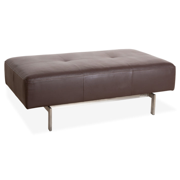 Rolf Benz Dono 6100 Leather Stool Brown