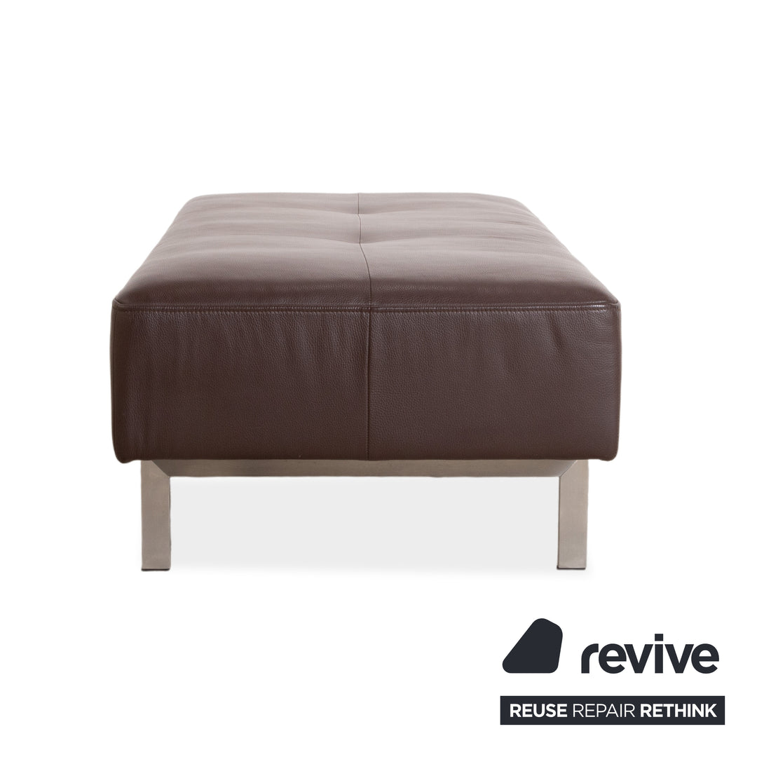 Rolf Benz Dono 6100 Leder Hocker Braun