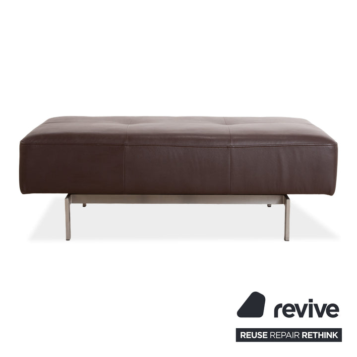 Rolf Benz Dono 6100 Leder Hocker Braun