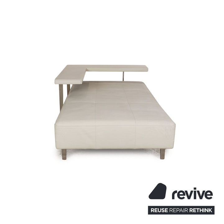 Rolf Benz Dono 6100 Leather Lounger White