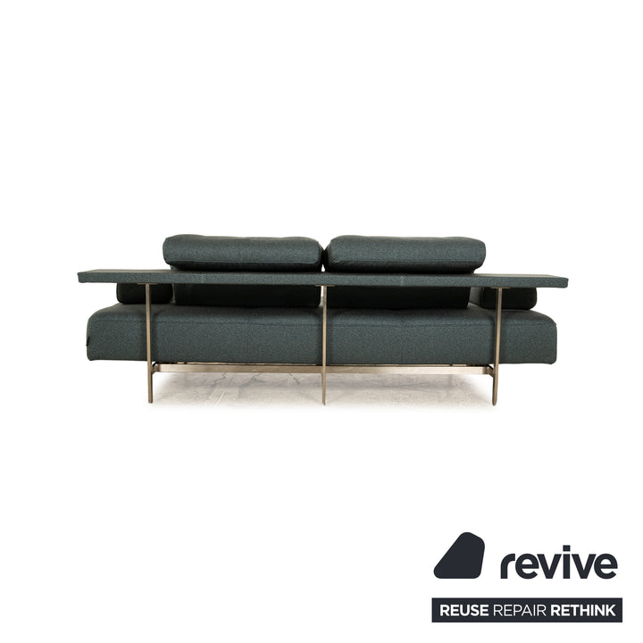 Rolf Benz Dono 6100 Fabric Three Seater Blue Sofa Couch