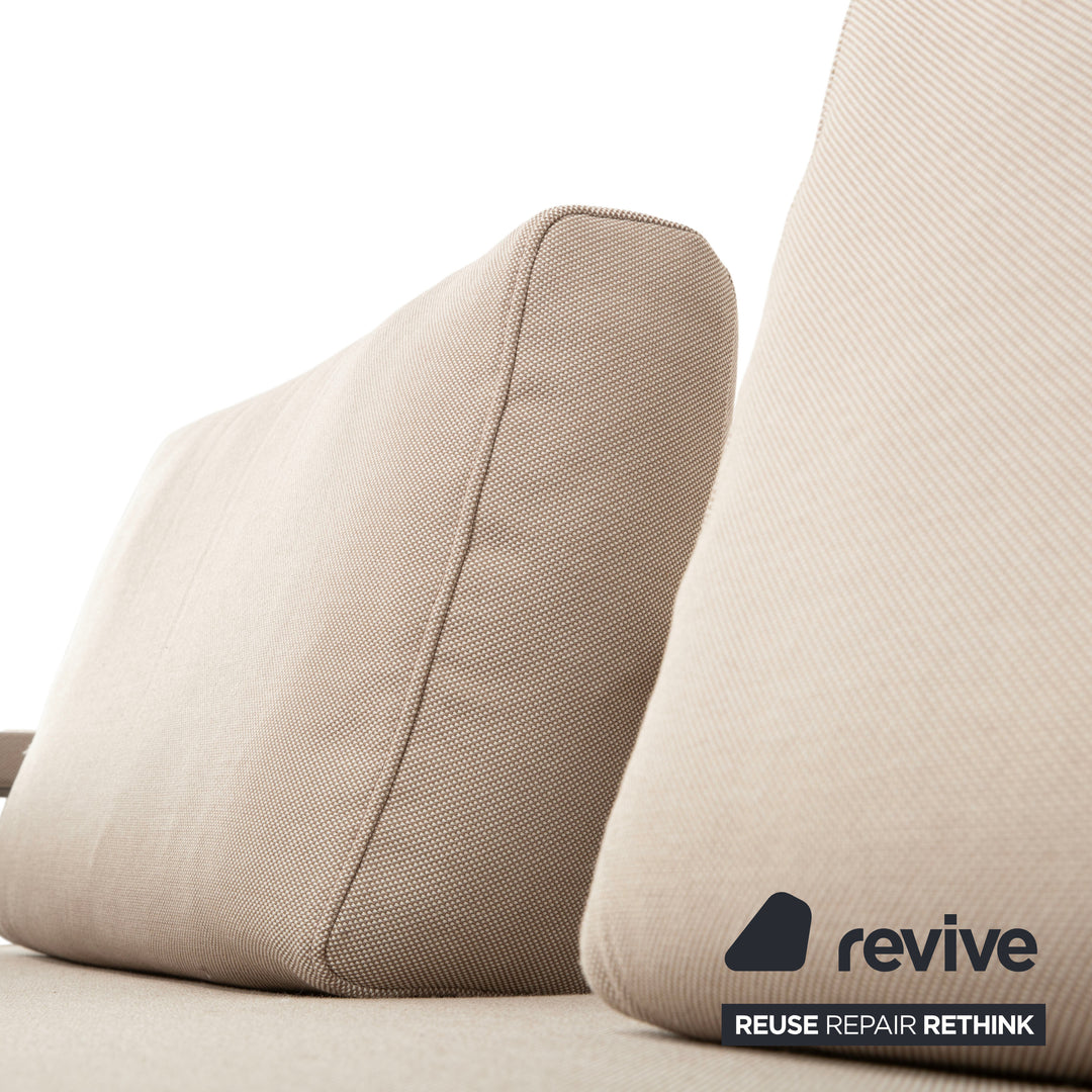 Rolf Benz Dono 6100 Stoff Ecksofa Creme Beige Recamiere rechts Sofa Couch