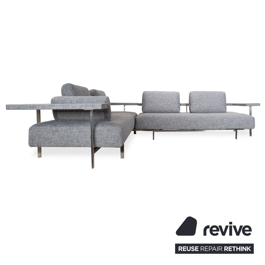 Rolf Benz Dono 6100 Stoff Ecksofa Grau Sofa Couch manuelle Funktion