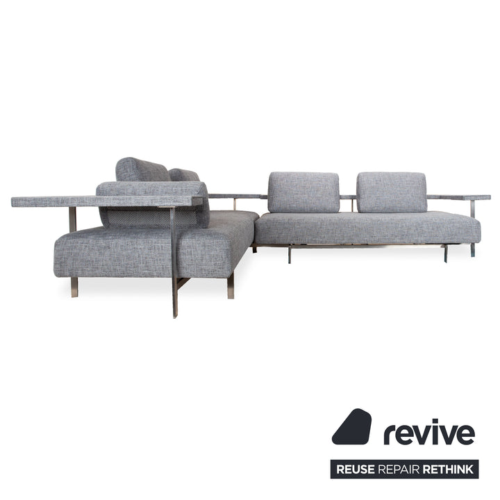 Rolf Benz Dono 6100 Stoff Ecksofa Grau Sofa Couch manuelle Funktion