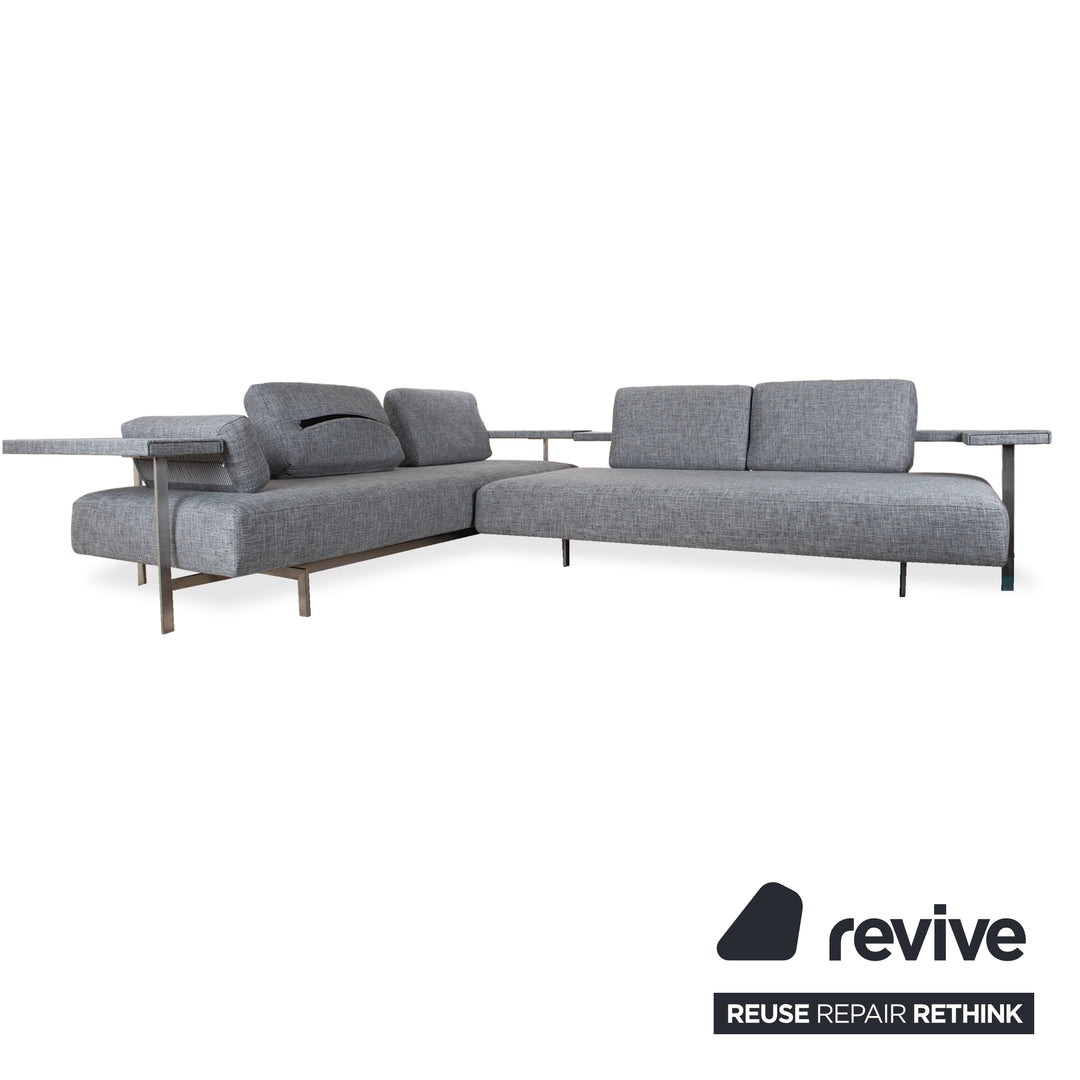 Rolf Benz Dono 6100 Stoff Ecksofa Grau Sofa Couch manuelle Funktion