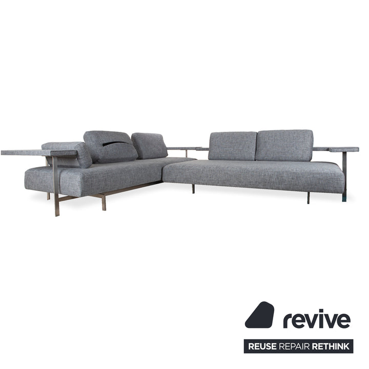 Rolf Benz Dono 6100 Stoff Ecksofa Grau Sofa Couch manuelle Funktion