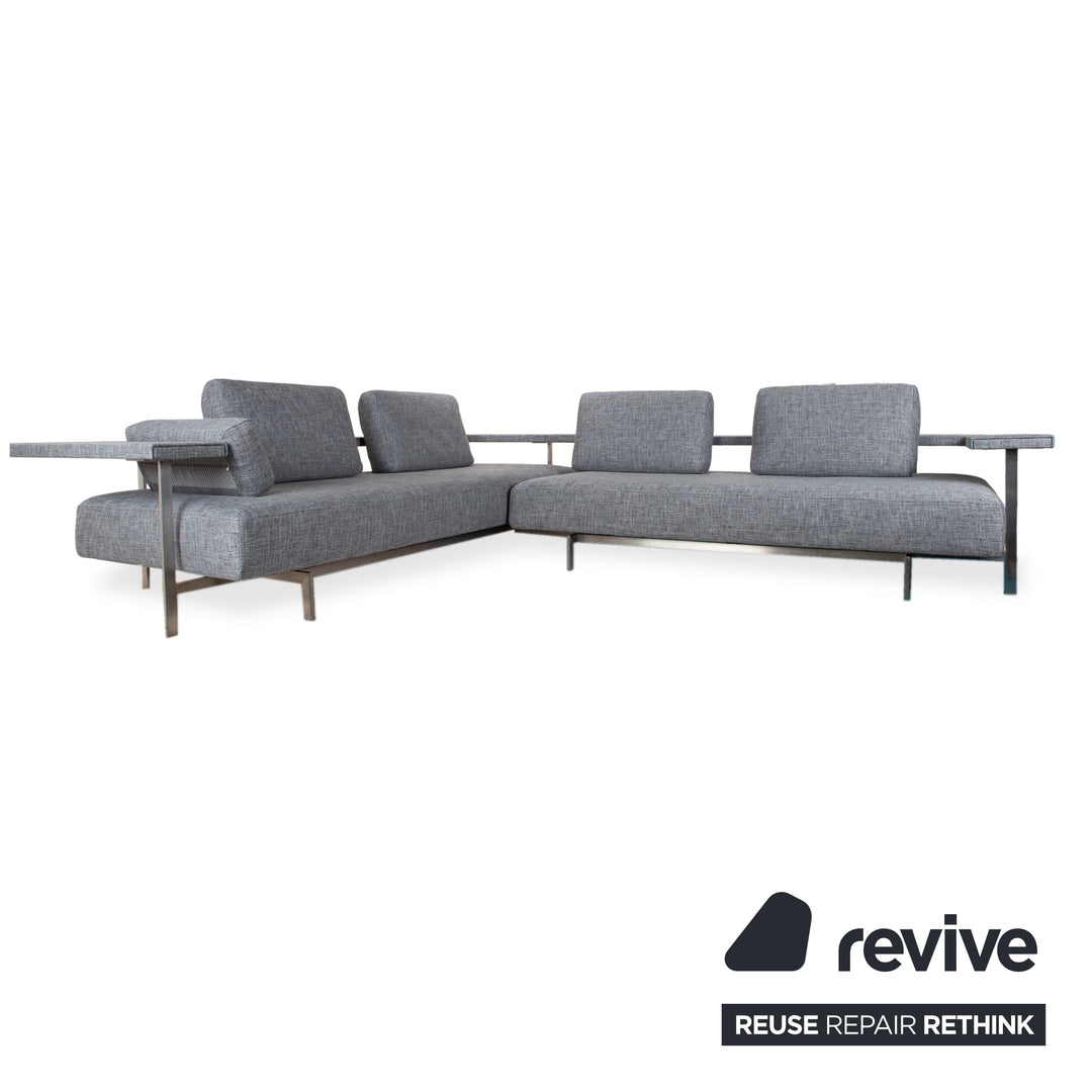Rolf Benz Dono 6100 Stoff Ecksofa Grau Sofa Couch manuelle Funktion