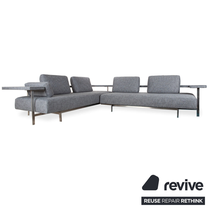 Rolf Benz Dono 6100 Stoff Ecksofa Grau Sofa Couch manuelle Funktion