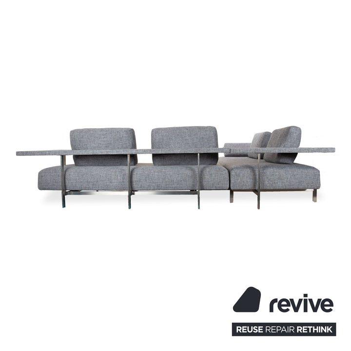 Rolf Benz Dono 6100 Stoff Ecksofa Grau Sofa Couch manuelle Funktion