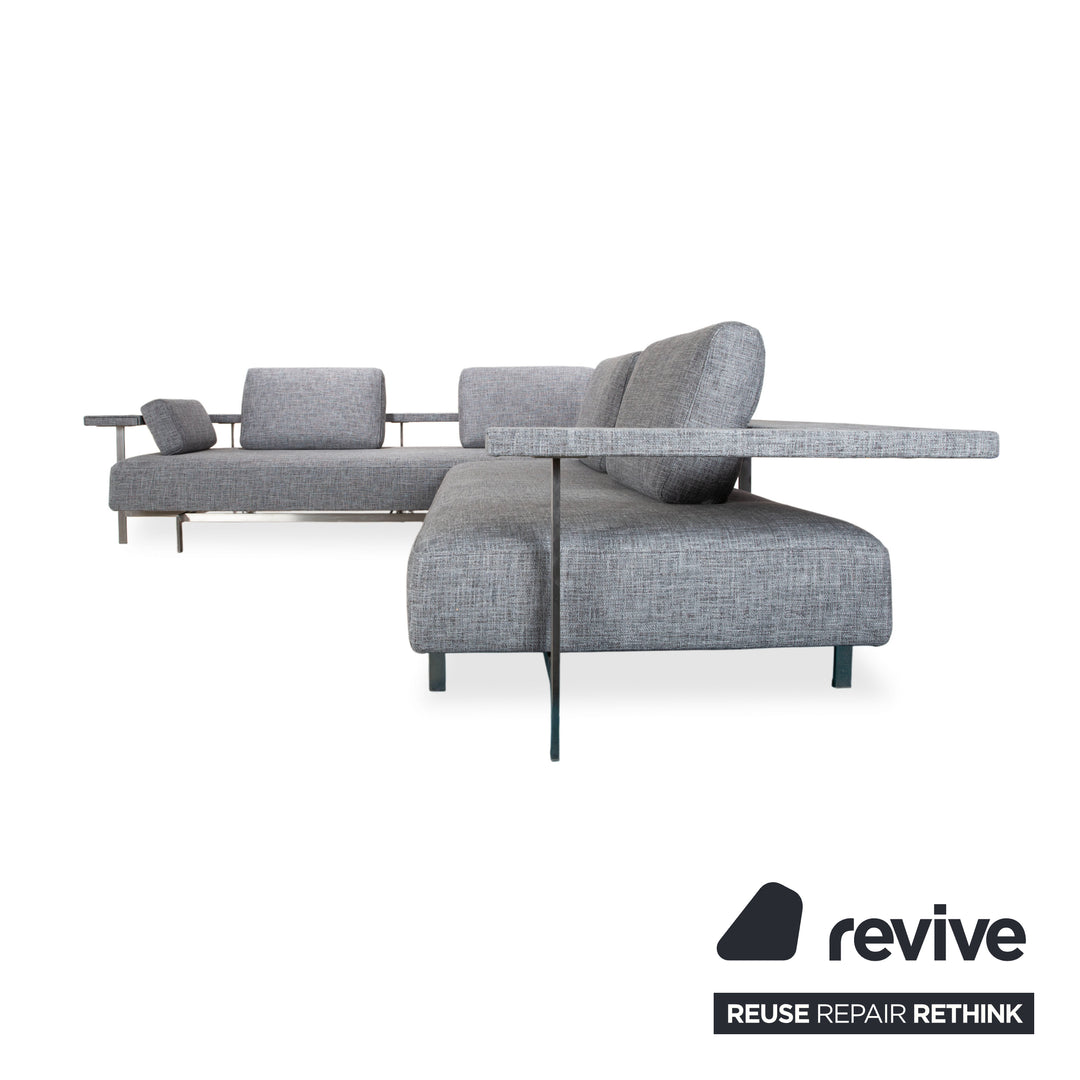 Rolf Benz Dono 6100 Stoff Ecksofa Grau Sofa Couch manuelle Funktion