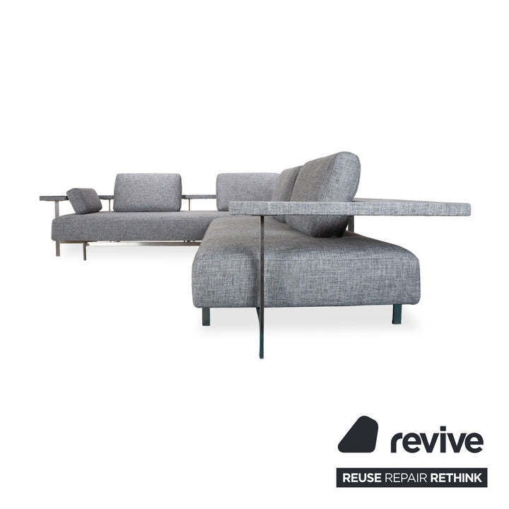 Rolf Benz Dono 6100 Stoff Ecksofa Grau Sofa Couch manuelle Funktion