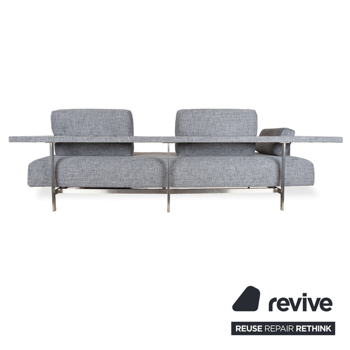 Rolf Benz Dono 6100 Stoff Ecksofa Grau Sofa Couch manuelle Funktion Neubezug