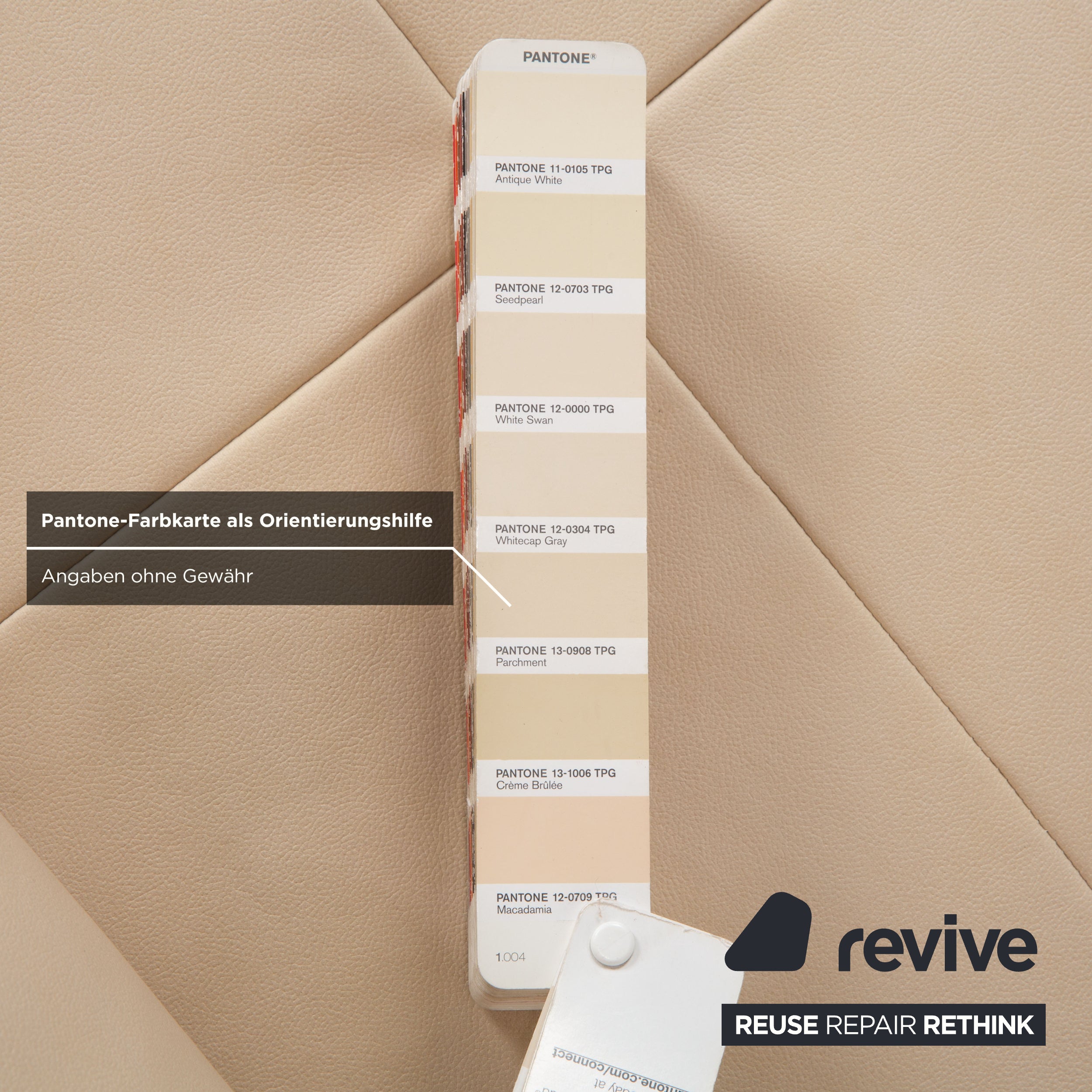 Rolf Benz Dono 6100 veganes Leder Ecksofa Creme Sofa Couch manuelle Funktion Neubezug