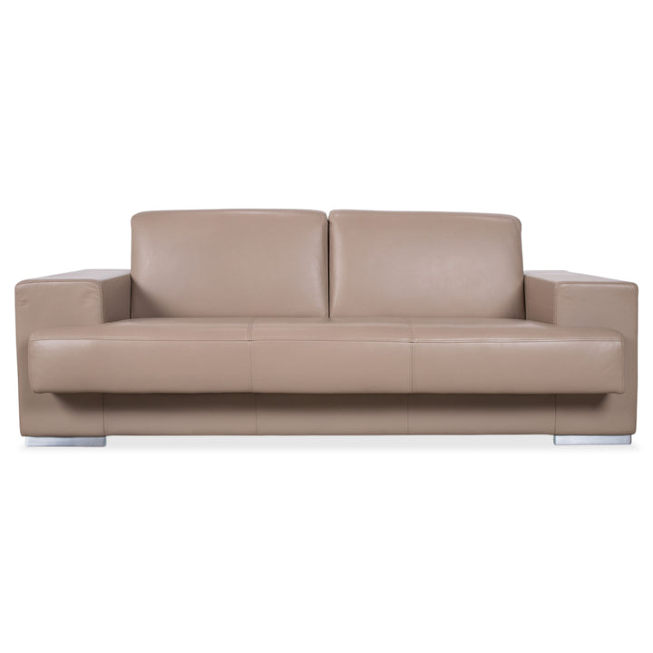 Rolf Benz Dreisitzer Leder Sofa Creme Beige Couch