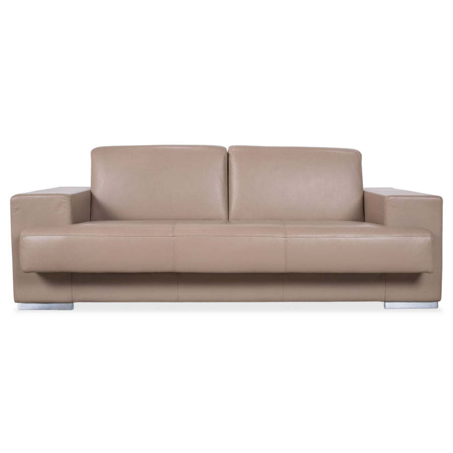Rolf Benz Dreisitzer Leder Sofa Creme Beige Couch
